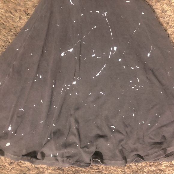 “Life of Leisure” gray splatter mega bell bottom pants - Picture 6 of 7